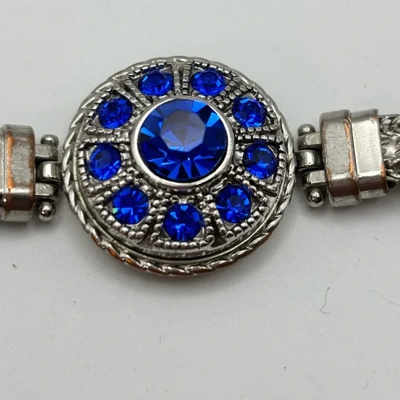 Ginger Snaps, Silver Tone Multi-Color Snap Charm BraceletW/5 Charms Size 71/2” - Picture 11 of 16